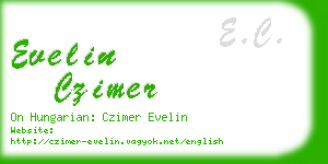 evelin czimer business card